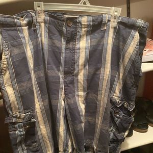 Men’s big and tall plaid shorts